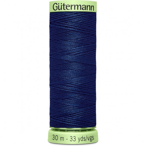Knopflochgarn - Zierstichfaden - marine