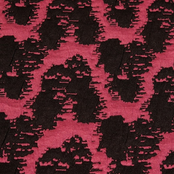 Jacquard Sweat "Abstract" beere