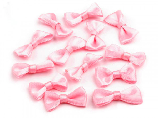 5Stk Satin Schleifen 12mmx25mm "rosa"