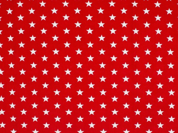 Baumwolljersey "Sterne" rot