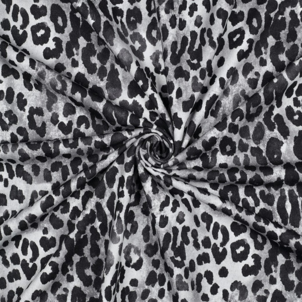 Kuschelsweat Digital "Animal Skin" grau