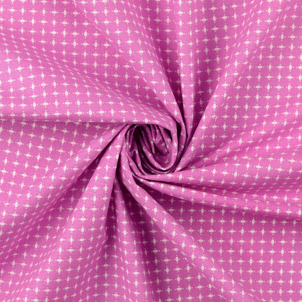 Baumwollstoff "Punkte" pink
