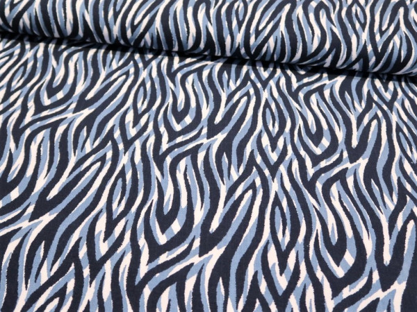 Viskosejersey "south" blau