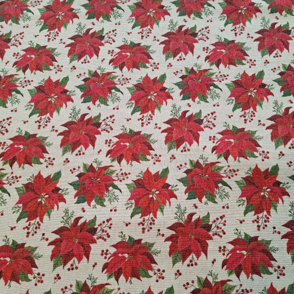 Canvas Leinenlook "Weihnachtsstern"