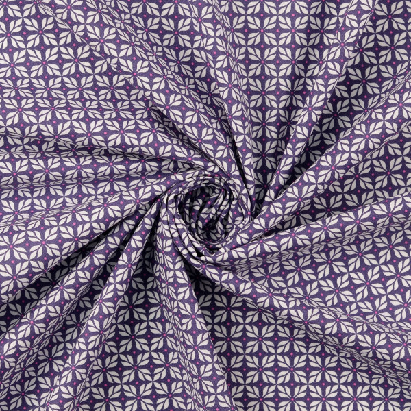 Baumwollstoff "Ornamente" lila