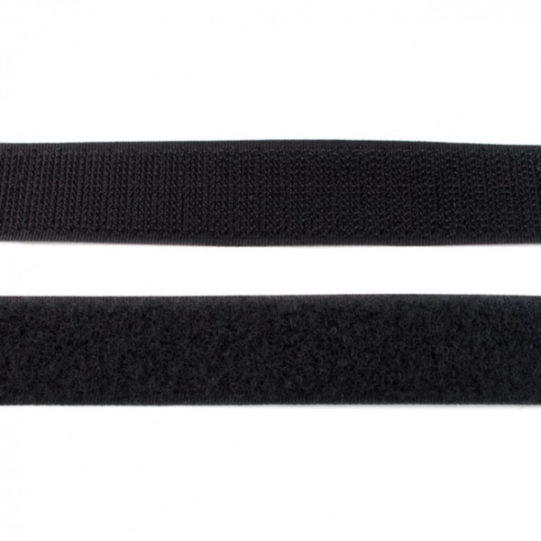 Klettband Flausch 20mm "schwarz"