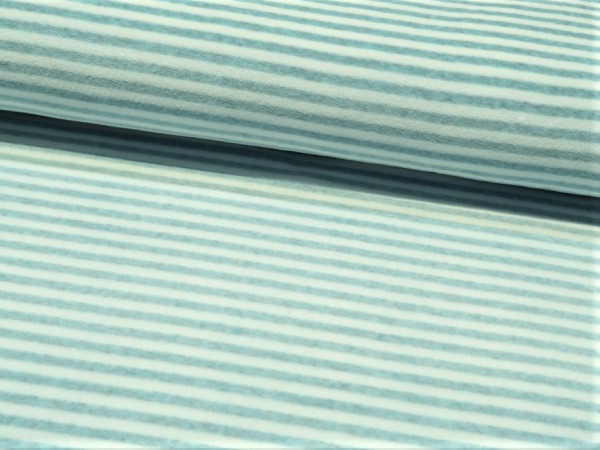 Nicky Velour "Streifen" dustymint-weiß