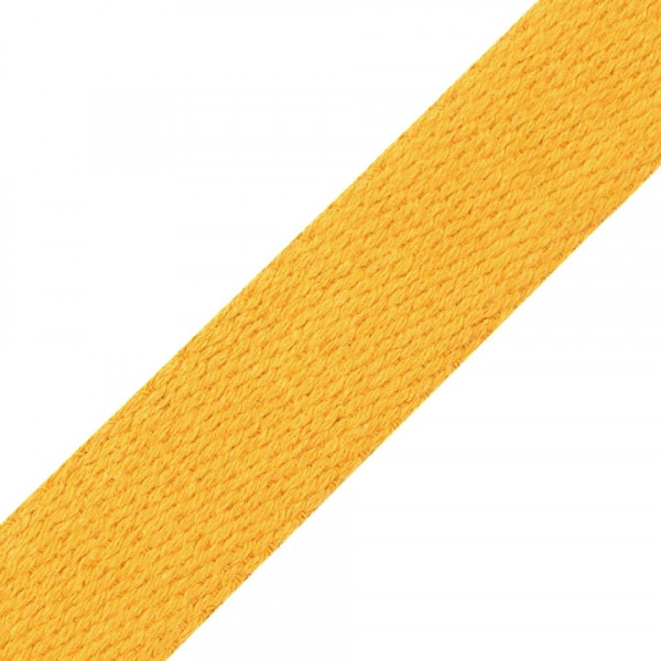 Baumwollgurtband "gelb" 25mm