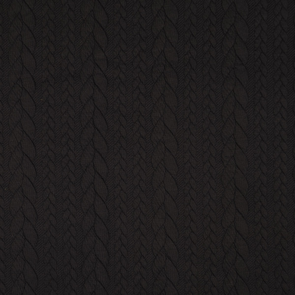 Zopf-Jacquard "schwarz"