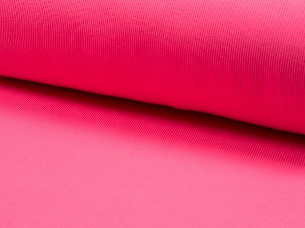 Rippbündchen Neon "pink"