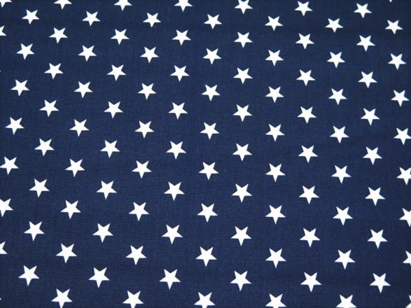 Baumwollstoff "Star" navy