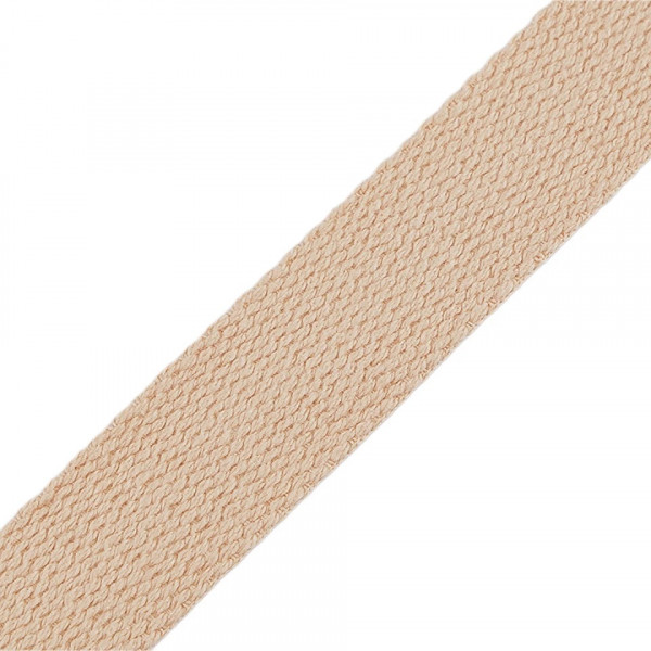 Baumwollgurtband "hellbeige" 25mm