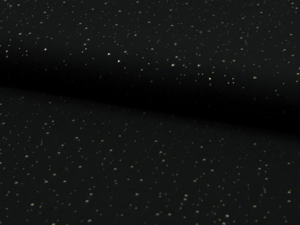 Viskose "sparkle dots" schwarz
