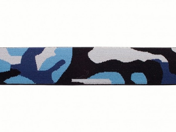 weicher Gummi 40mm "Camouflage" blau