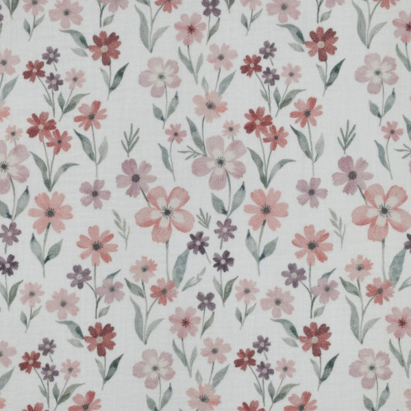 Musselin "Flowers"