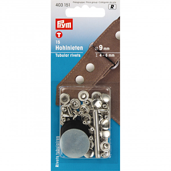 Prym Hohlnieten " silber " 4-6mm