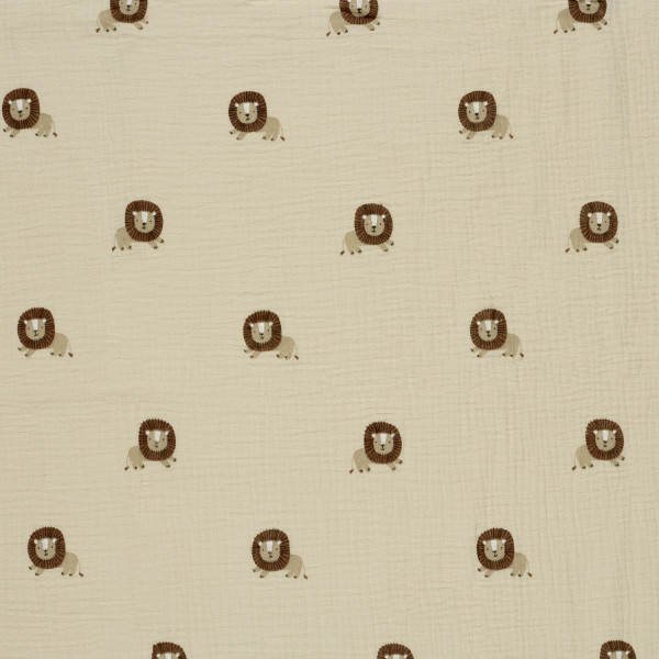 Musselin "Löwen" sand