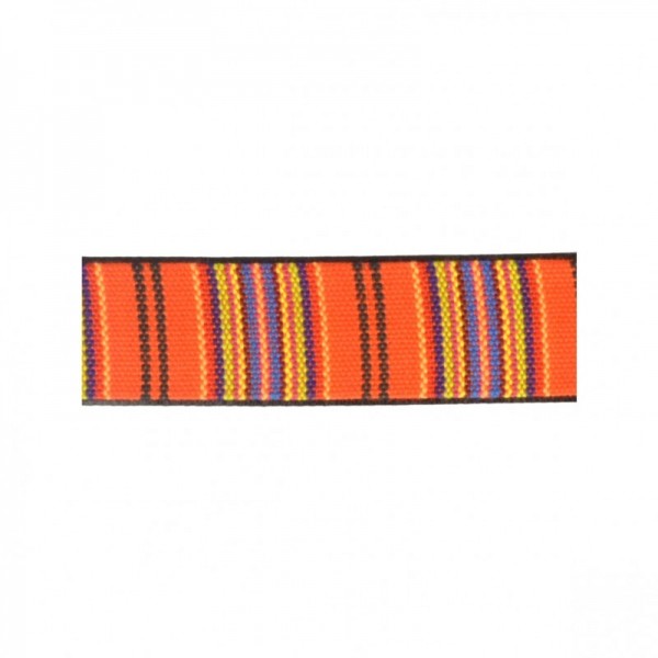 Ethno Kunstleder Gurtband 25mm "orange"