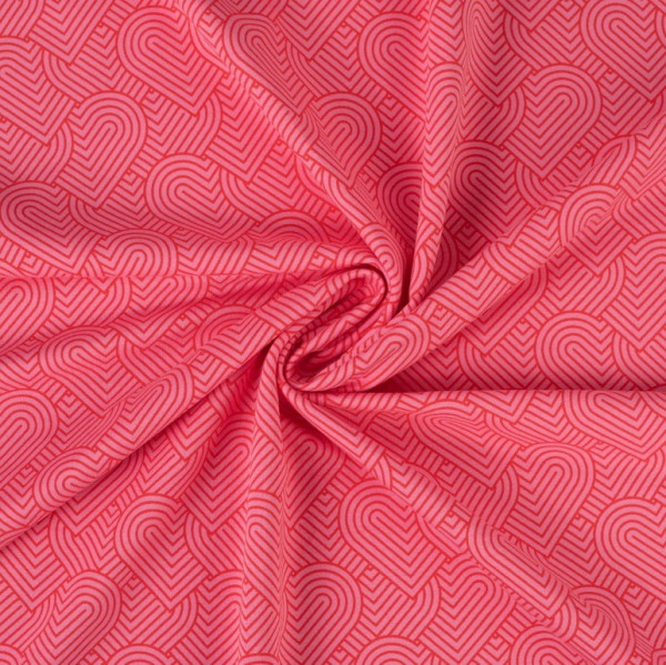 Sweat "Herzen" rosa-rot