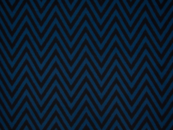 Jacquard Brushed Jersey " Chevron" petrol