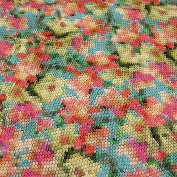 Baumwolljersey "Flower Mosaic"