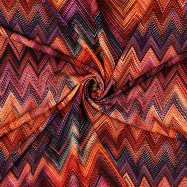 Viskose "ZickZack" orange