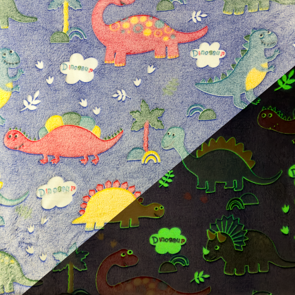 Wellnessfleece GLOW IN THE DARK "Dino"