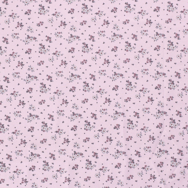 Baumwollstoff "Streublümchen" rosa