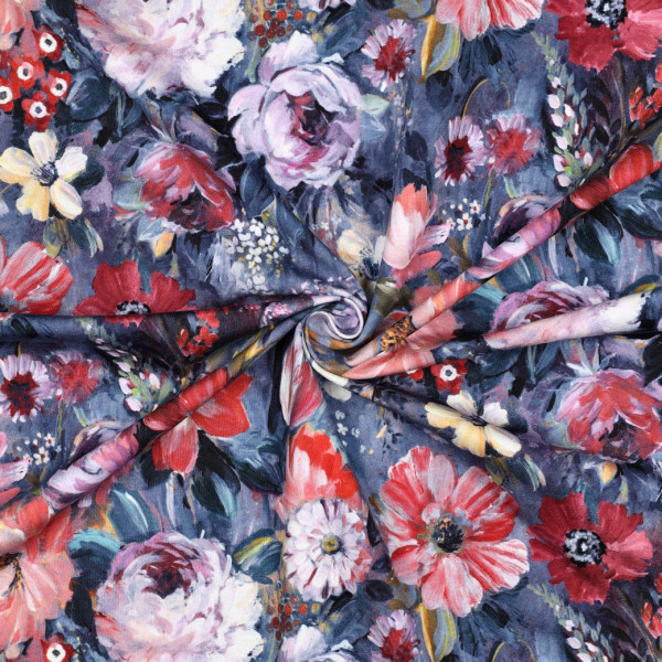 Sweat Digital "Flowers" blau