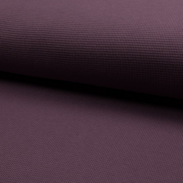 Waffel Baumwolljersey "aubergine"