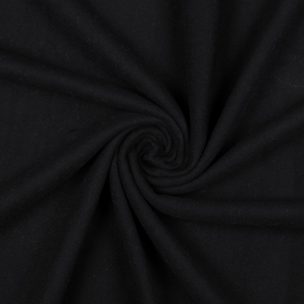 BIO Baumwollfleece "schwarz"