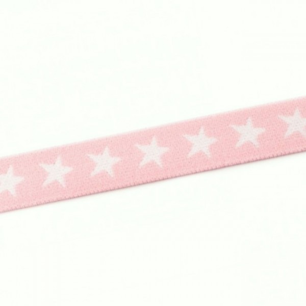 weicher Gummi 20mm "Sterne" rosa