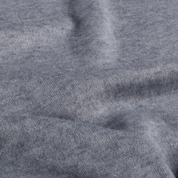 Viskose Strickstoff "Heavy Knit" marine meliert