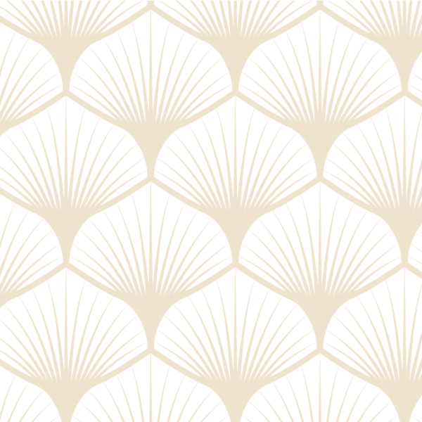 Baumwollstoff "Leaf" creme
