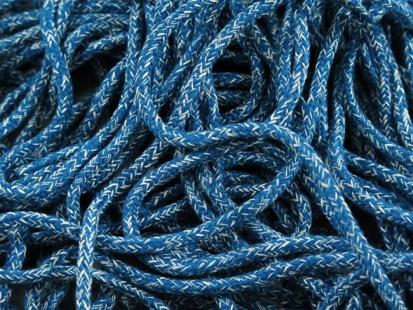 Kordel 5mm "petrol meliert"