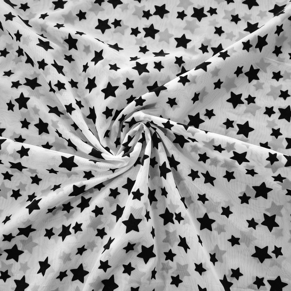 Chiffon beflockt "Sterne"
