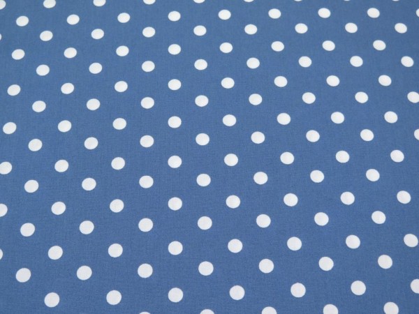 Baumwollstoff "Dots" blau
