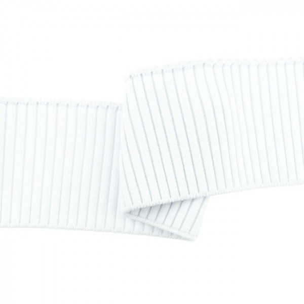 Cuff Rippbündchen "weiss"