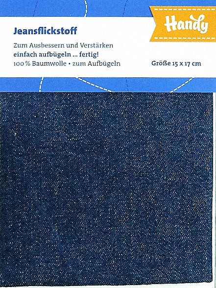 Jeansflicken zum aufbügeln "dunkelblau"