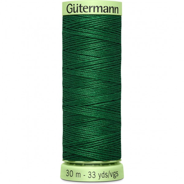Knopflochgarn - Zierstichfaden - flaschengrün