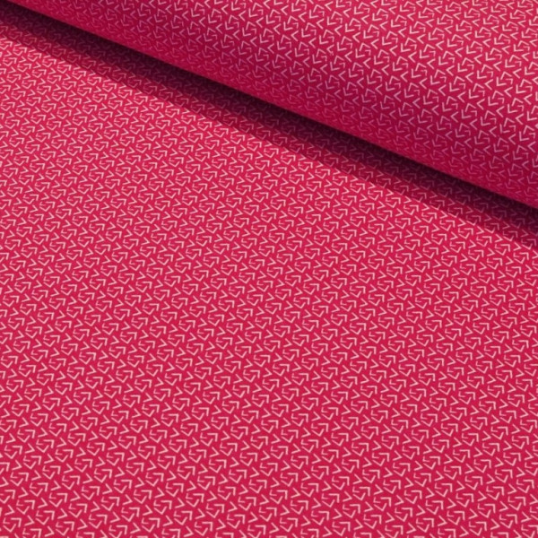 Sommersweat "Mini Ecken" pink