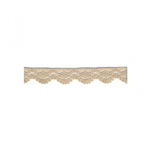 Nylonspitze Flower 12mm "taupe"