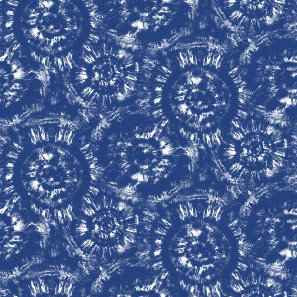 Baumwollstoff- Popeline "patch" blau