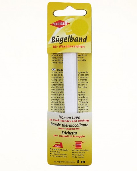 Bügelband für Wäschezeichen 3m