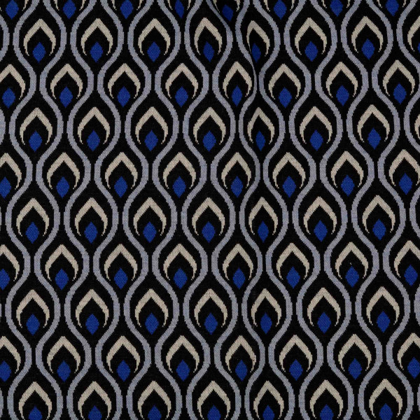 Jacquardjersey "marakesch" blau