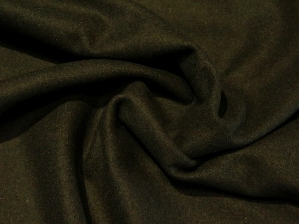 Wollstoff "Mantel Caban" Loden flaschengrün