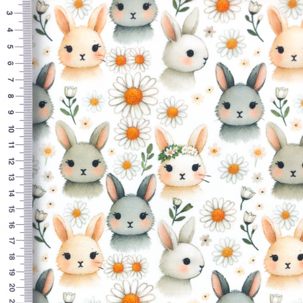 Baumwolljersey "Sweet Rabbit"
