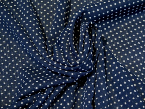 Chiffon "Dots" navy