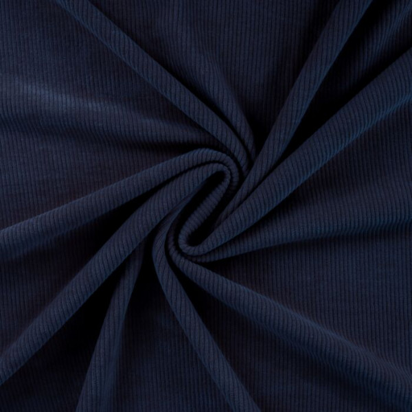 Cord Jersey "Dunkelblau"