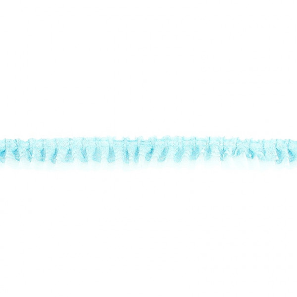Plisse Spitze "blau"